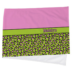 Pink & Lime Green Leopard Cooling Towel (Personalized)