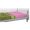 Pink & Lime Green Leopard Crib 45 degree angle - Fitted Sheet