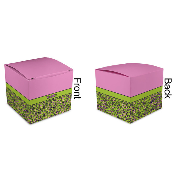 Pink & Lime Green Leopard Cubic Gift Box - Approval