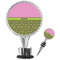Pink & Lime Green Leopard Custom Bottle Stopper (main and full view)