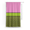 Pink & Lime Green Leopard Custom Curtain With Window and Rod