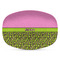 Pink & Lime Green Leopard Plastic Platter - Microwave & Oven Safe Composite Polymer (Personalized)