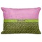 Pink & Lime Green Leopard Decorative Baby Pillowcase - 16"x12" (Personalized)