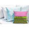 Pink & Lime Green Leopard Decorative Pillow Case - LIFESTYLE 2