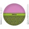 Pink & Lime Green Leopard 10" Glass Lunch / Dinner Plates - Single or Set (Personalized)
