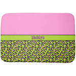 Pink & Lime Green Leopard Dish Drying Mat (Personalized)