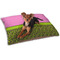 Pink & Lime Green Leopard Dog Bed - Small w/ Name or Text