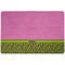 Pink & Lime Green Leopard Dog Food Mat - Small without bowls