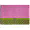 Pink & Lime Green Leopard Dog Food Mat w/ Name or Text