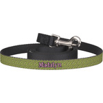 Pink & Lime Green Leopard Dog Leash (Personalized)
