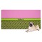 Pink & Lime Green Leopard Dog Towel (Personalized)