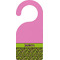 Pink & Lime Green Leopard Door Hanger w/ Name or Text