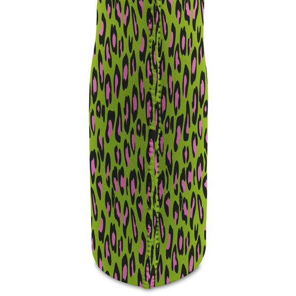Pink & Lime Green Leopard Double Wine Tote - DETAIL 2 (new)