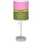 Pink & Lime Green Leopard Drum Lampshade with base included