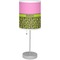 Pink & Lime Green Leopard Lamp with Drum Shade (Personalized)