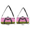 Pink & Lime Green Leopard Duffle Bag Small and Large