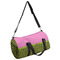 Pink & Lime Green Leopard Duffle bag with side mesh pocket