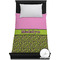 Pink & Lime Green Leopard Duvet Cover (Twin)