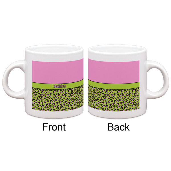Pink & Lime Green Leopard Espresso Cup - Apvl