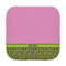 Pink & Lime Green Leopard Face Cloth-Rounded Corners