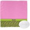 Pink & Lime Green Leopard Washcloth (Personalized)