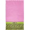 Pink & Lime Green Leopard Finger Tip Towel - Full View