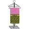 Pink & Lime Green Leopard Finger Tip Towel (Personalized)
