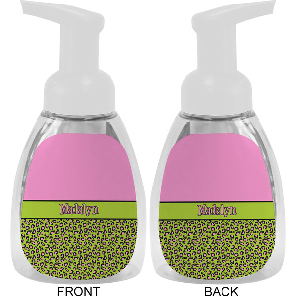 Pink & Lime Green Leopard Foam Soap Bottle Approval - White