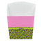 Pink & Lime Green Leopard French Fry Favor Box - Front View