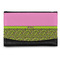 Pink & Lime Green Leopard Genuine Leather Womens Wallet - Front/Main