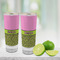 Pink & Lime Green Leopard Glass Shot Glass - 2 oz - LIFESTYLE