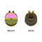 Pink & Lime Green Leopard Golf Ball Hat Clip Marker - Apvl - GOLD