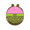 Pink & Lime Green Leopard Golf Ball Hat Marker Hat Clip - Front & Back