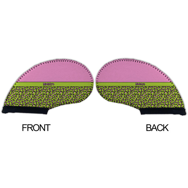 Pink & Lime Green Leopard Golf Club Covers - APPROVAL