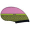 Pink & Lime Green Leopard Golf Club Covers - BACK