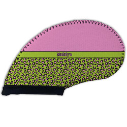 Pink & Lime Green Leopard Golf Club Cover (Personalized)