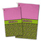 Pink & Lime Green Leopard Golf Towel - PARENT (small and large)