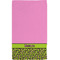 Pink & Lime Green Leopard Hand Towel (Personalized) Full