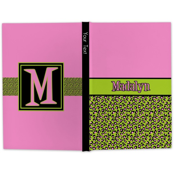 Pink & Lime Green Leopard Hard Cover Journal - Apvl