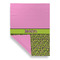 Pink & Lime Green Leopard House Flags - Double Sided - FRONT FOLDED