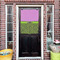Pink & Lime Green Leopard House Flags - Double Sided - (Over the door) LIFESTYLE