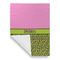 Pink & Lime Green Leopard House Flags - Single Sided - FRONT FOLDED