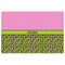 Pink & Lime Green Leopard Indoor / Outdoor Rug - 4'x6' - Front Flat