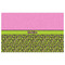 Pink & Lime Green Leopard Indoor / Outdoor Rug - 5'x8' - Front Flat