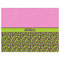 Pink & Lime Green Leopard Indoor / Outdoor Rug - 6'x8' - Front Flat