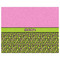 Pink & Lime Green Leopard Indoor / Outdoor Rug - 8'x10' - Front Flat