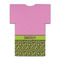Pink & Lime Green Leopard Jersey Bottle Cooler - BACK (flat)