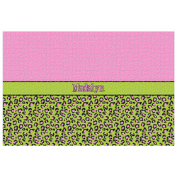 Pink & Lime Green Leopard 1014 pc Jigsaw Puzzle (Personalized)
