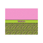 Pink & Lime Green Leopard 500 pc Jigsaw Puzzle (Personalized)