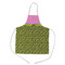 Pink & Lime Green Leopard Kid's Apron w/ Name or Text
